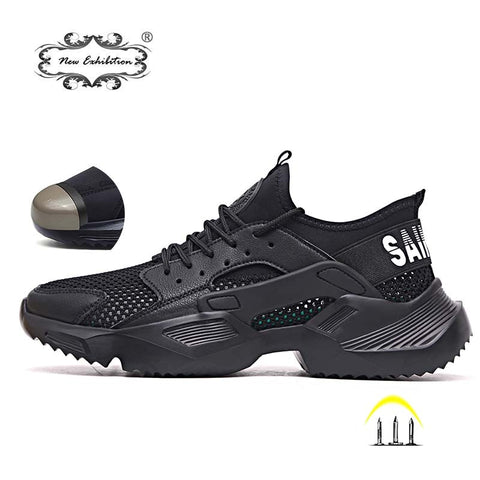 Shoes 2019 fashion sneakers Ultra-light soft bottom Men Breathable Anti-smashing Steel Toe Work Boots