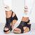 Sandals Wedges Shoes For Women Heels Sandalias Mujer Summer Shoes Leather Wedge Heels Sandals 43