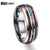 Men Rings Wood Grain Polishing Middle 100% Tungsten Carbide Wedding Bands Multi-size Anillos