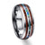 Men Rings Wood Grain Polishing Middle 100% Tungsten Carbide Wedding Bands Multi-size Anillos